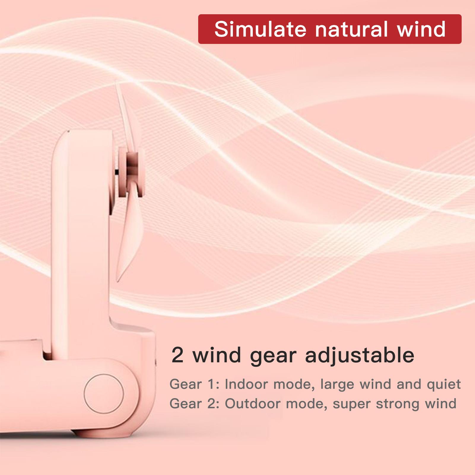 Quạt bỏ túi USB mini di động 2 in 1 với chức năng dự phòng điện