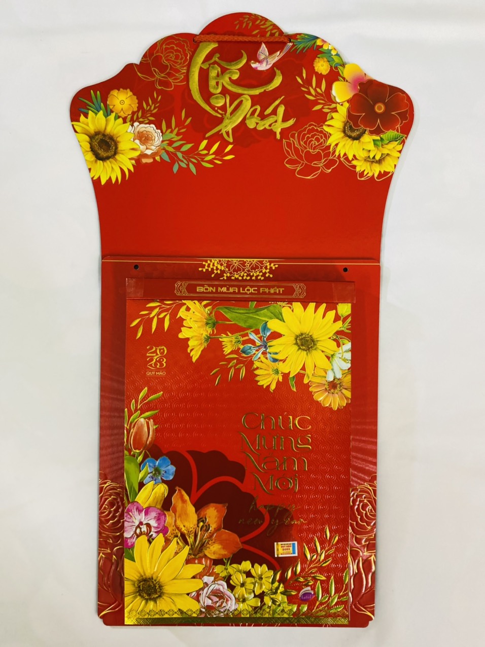 LỊCH TẾT 2023 BLOC LỊCH SIÊU ĐẠI KT 20X30cm SEN VIỆT - BỐN MÙA LỘC PHÁT