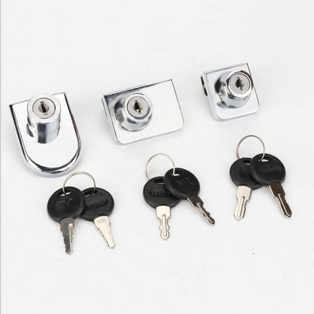 Ổ Khóa Cửa Tủ Kính Kèm Chìa Khóa Tiện Lợi