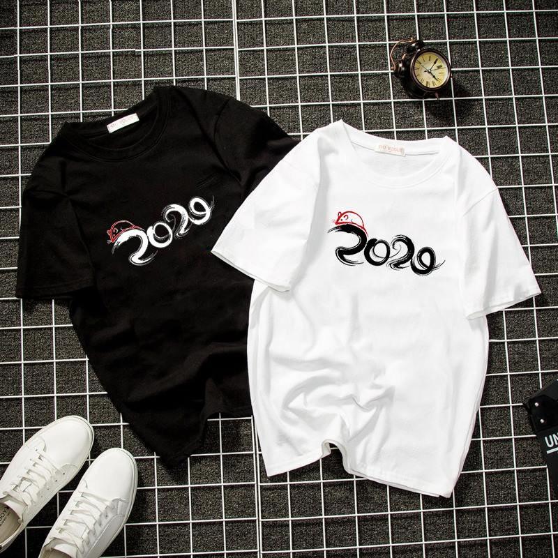 Áo thun unisex form rộng năm mới 2020 vải dày mịn đẹp 2019T1935