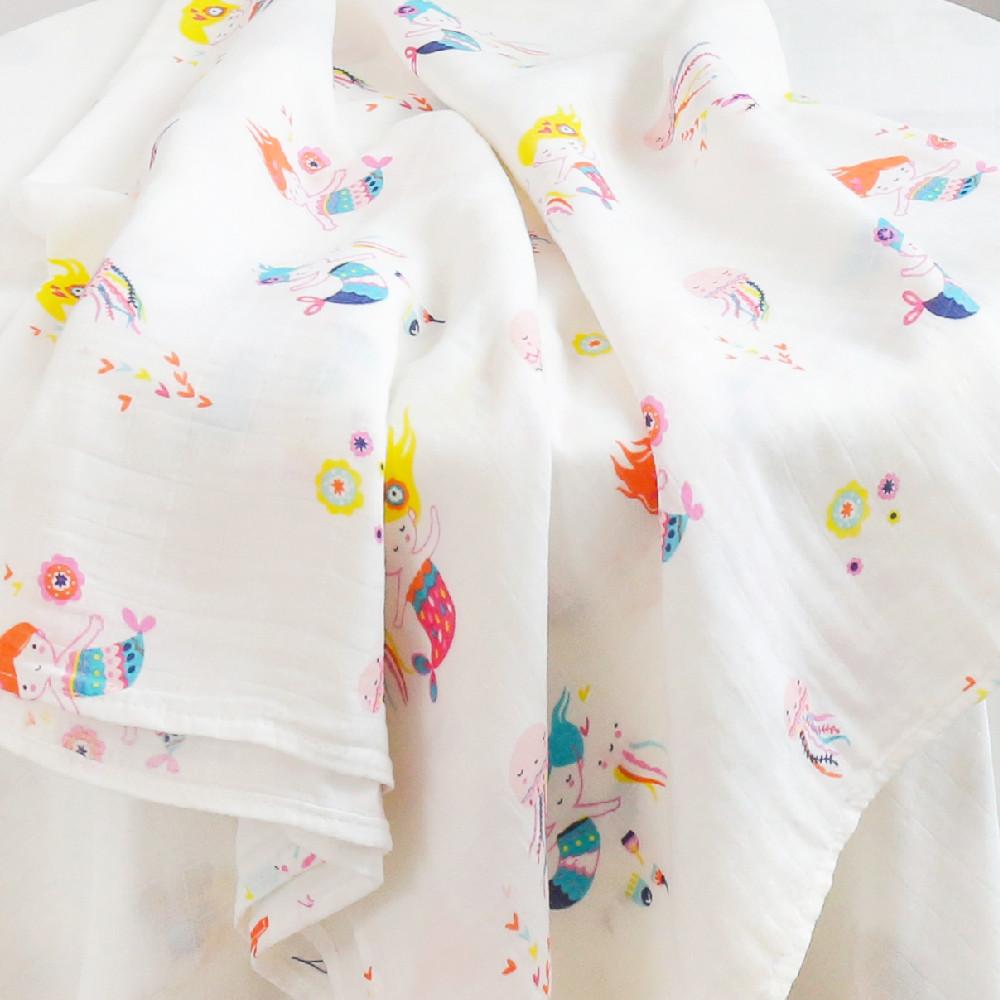 Ngôi Sao 47Inch Bé Đầm Bé Muslin Chăn Chất Lượng Tốt Hơn Aden Anais Trẻ Em Tắm Cotton/Tre Trẻ Sơ Sinh bọc