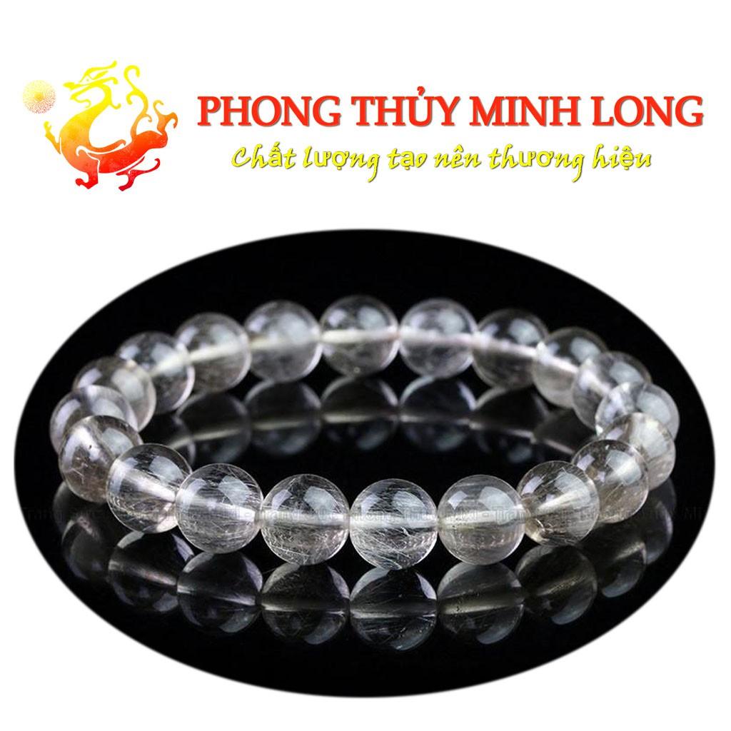 Vòng tay đá. Thach Anh Tóc Trắng ánh Kim