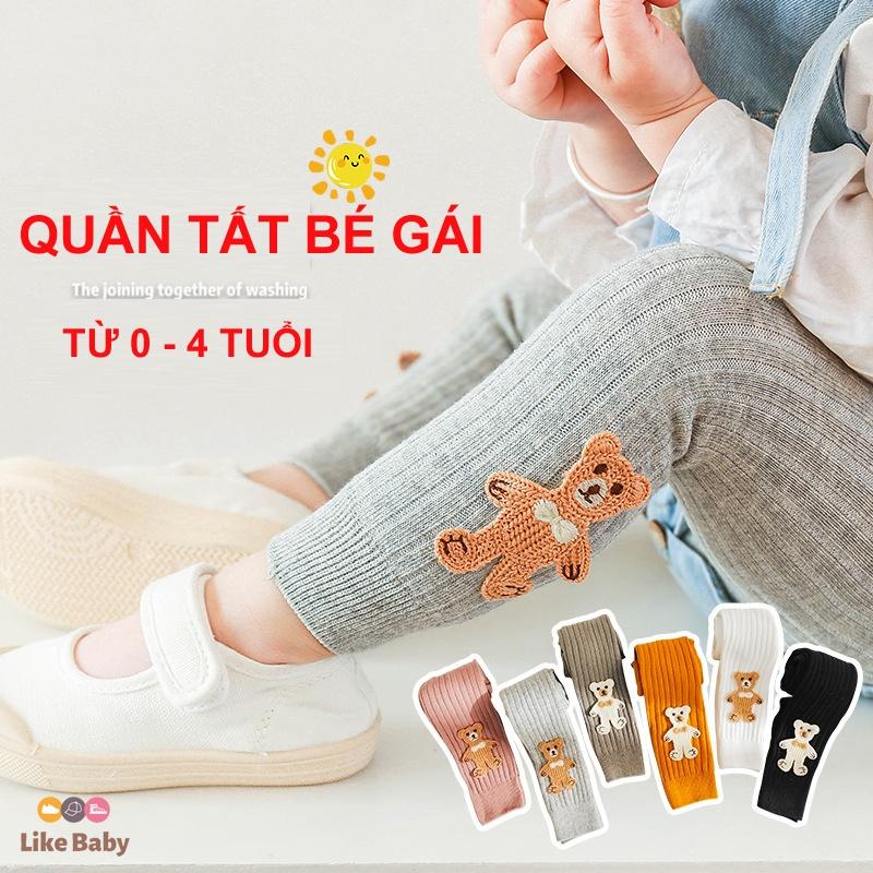 Quần Tất Bé Gái Họa Tiết Hoạt Hình 100% Cotton Hàng Xuất Hàn Quốc Quần Legging Bé Gái Từ 0 - 4 Tuổi PK107