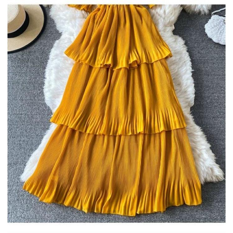 ĐẦM MAXI TẦNG TRỄ VAI