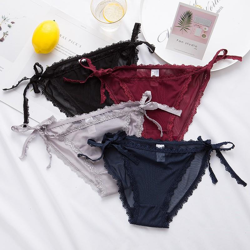 Quần lót nữ 50K Quần lót dây cột Ren Lưới siêu sexy Q17
