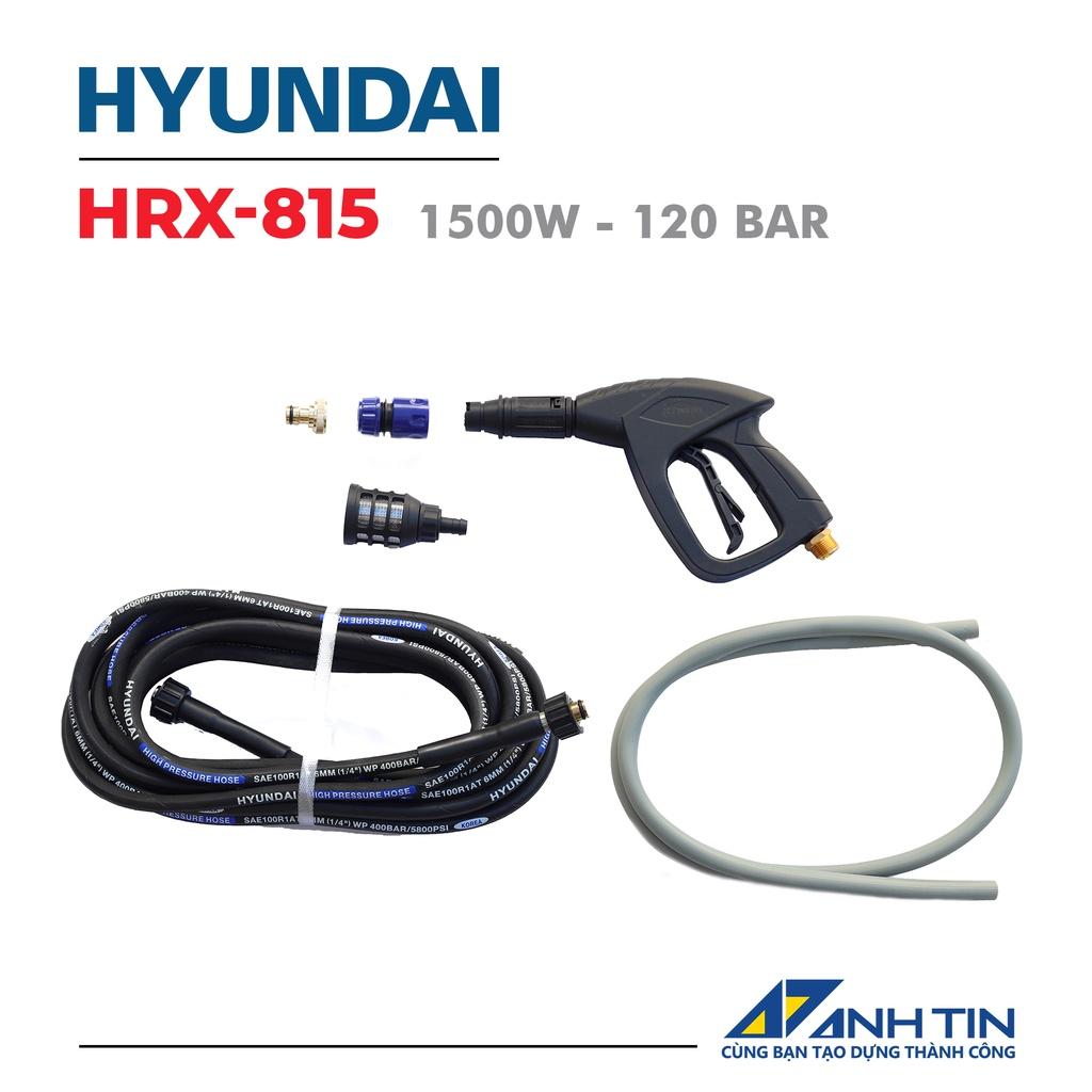 Máy rửa xe, xịt rửa cao áp HYUNDAI HRX815 I Motor cảm ứng từ - Bảo vệ chống giật