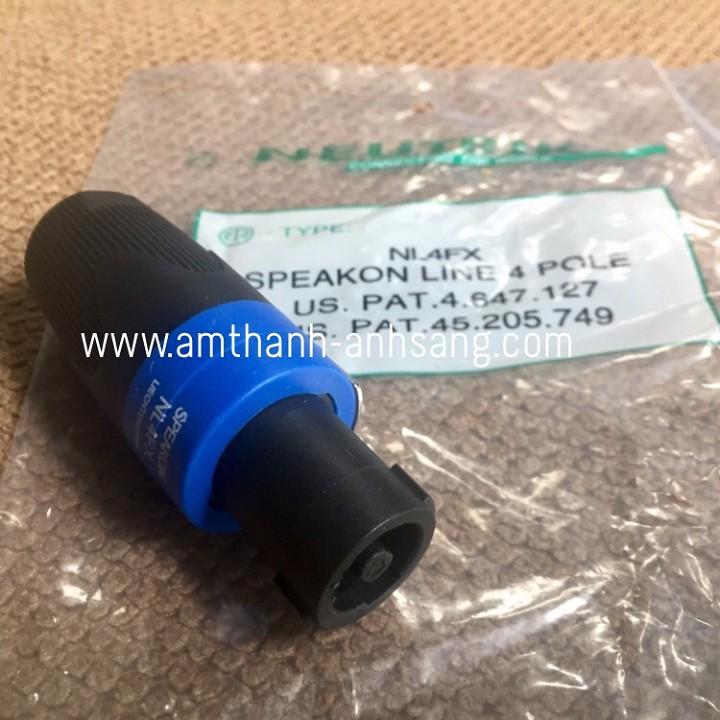 Rắc loa speakon, 01 cái jack cắm loa, main,