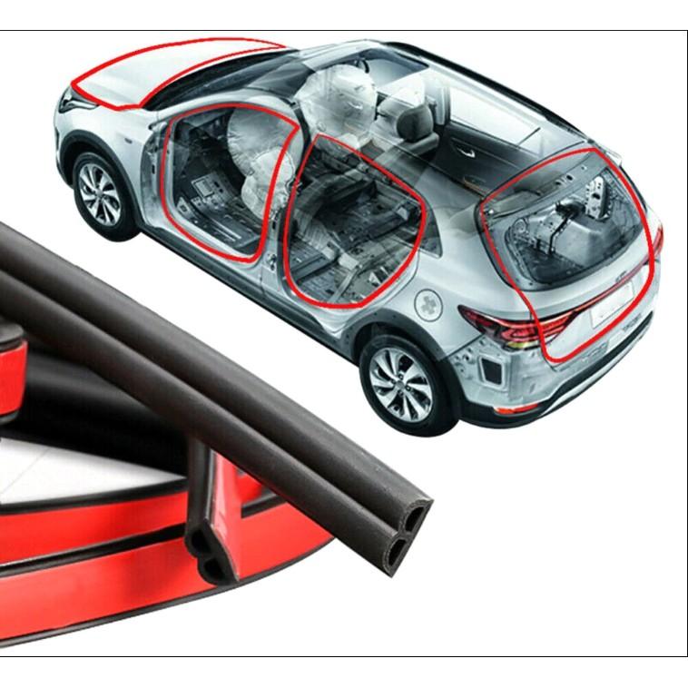 Cuộn 4 mét Gioăng cao su chống ồn chữ B cho ô tô | Ron cao su chữ B cách âm chống ồn cho xe hơi