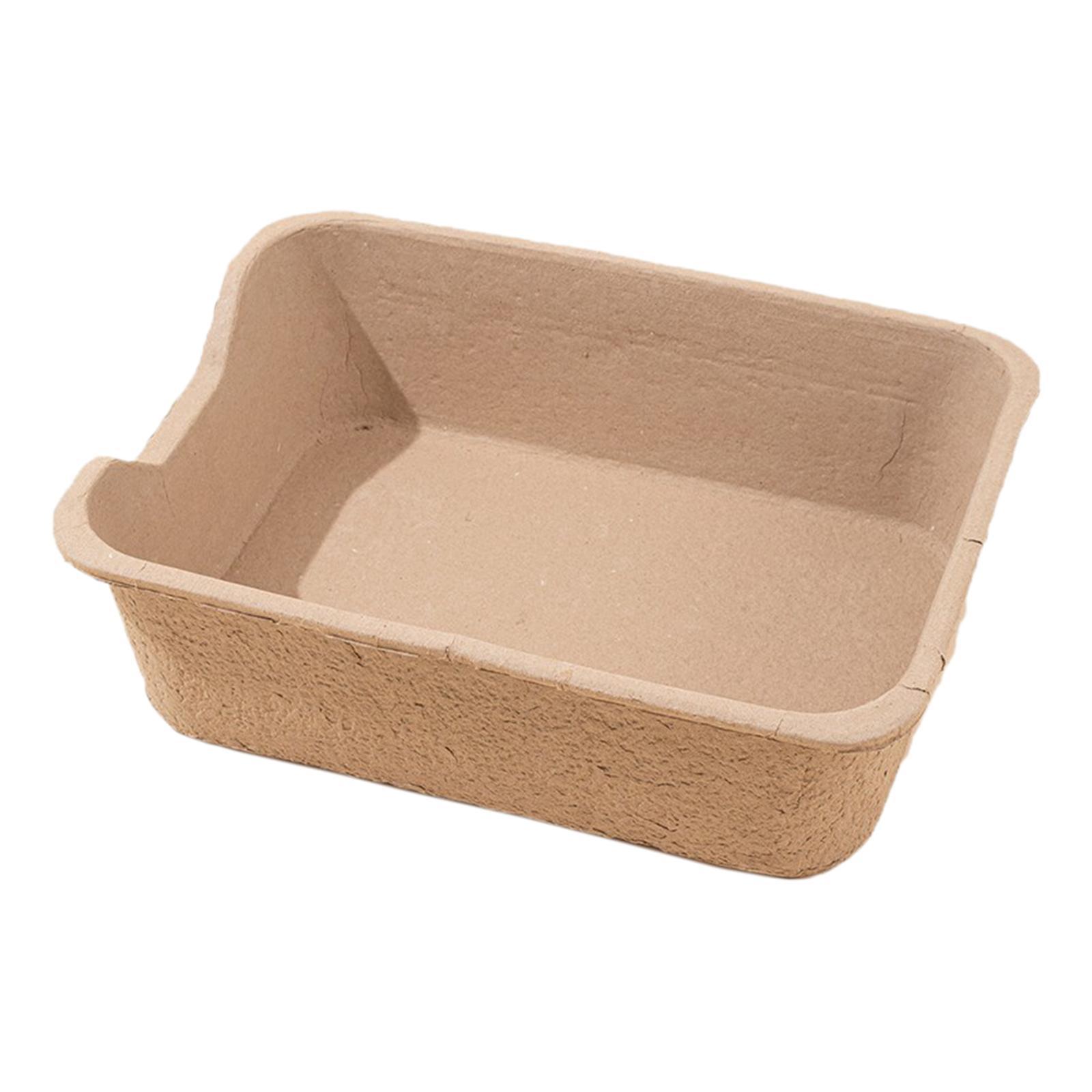 Disposable Cat Litter Box Pet Litter Tray Semi Enclosed Sifting Litter Box Durable Open Cats Litter Box Litter Pan for Small Animals Rabbits