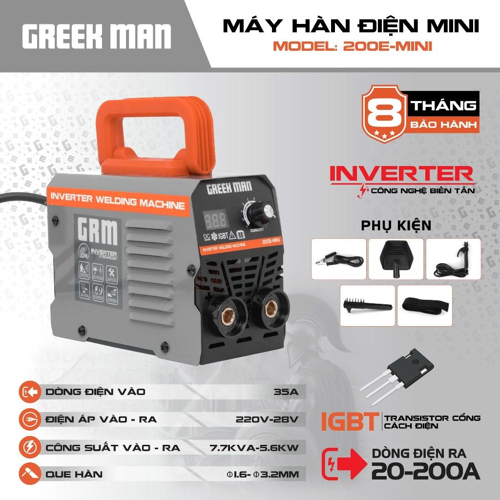 MÁY HÀN ĐIỆN TỬ GREEKMAN 3.2MM 200E-MINI GREEKMAN -HÀNG CHÍNH HÃNG 200E-MINI GREEKMAN -HÀNG CHÍNH HÃNG