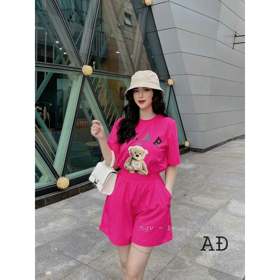 Set Quần Short + Áo Phông BEAR 1983 Ullzang , Set Đồ Nữ Đi Chơi Set Bộ Nữ Quần Short Ống Rộng Phong Cách Hàn Quốc Style Nhẹ Nhàng