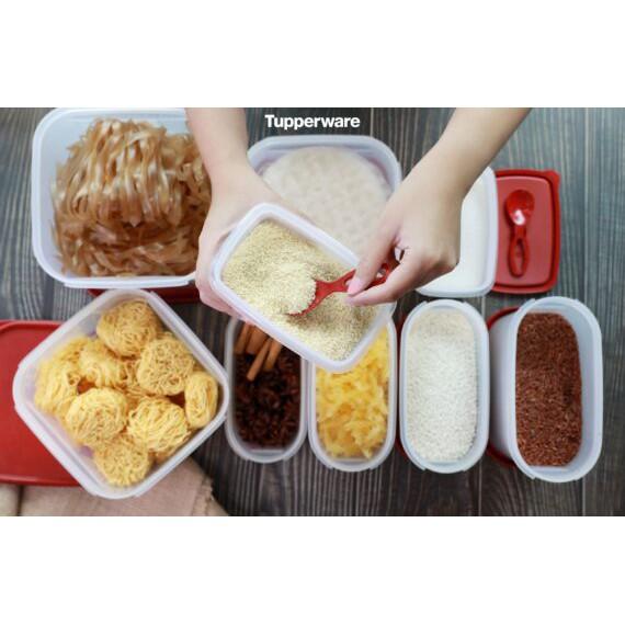 Bộ Hộp Kệ Bếp Modular Mate Super Kitchen 9 Hộp Tupperware, Bộ Hộp Trữ Khô Nhựa Nguyên Sinh