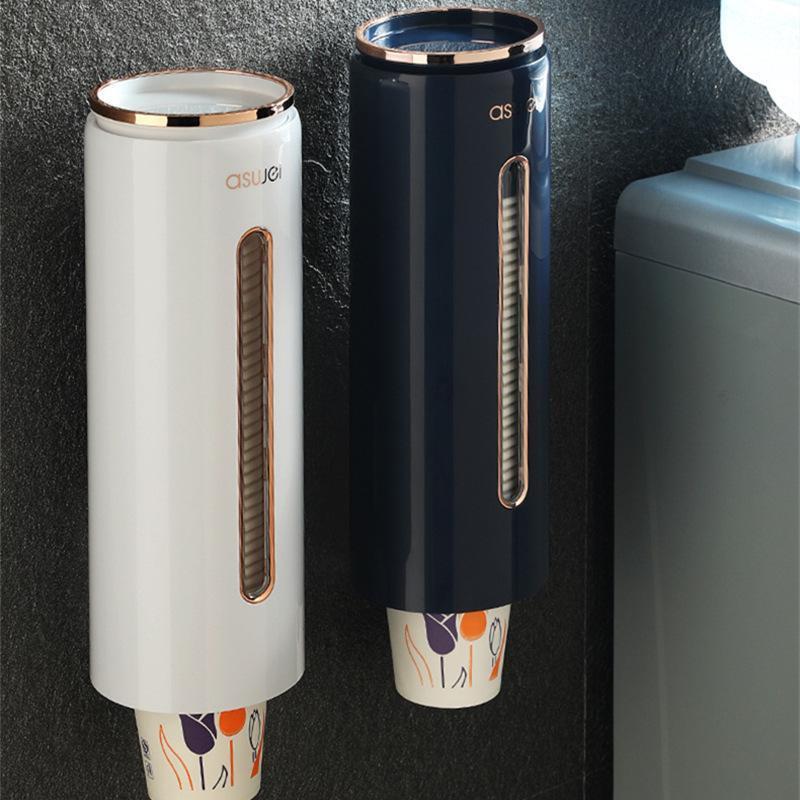 Giá Đỡ Cốc Giấy Dùng Một Lần Tự Động Không Cần Đục Lỗ Gắn Tường