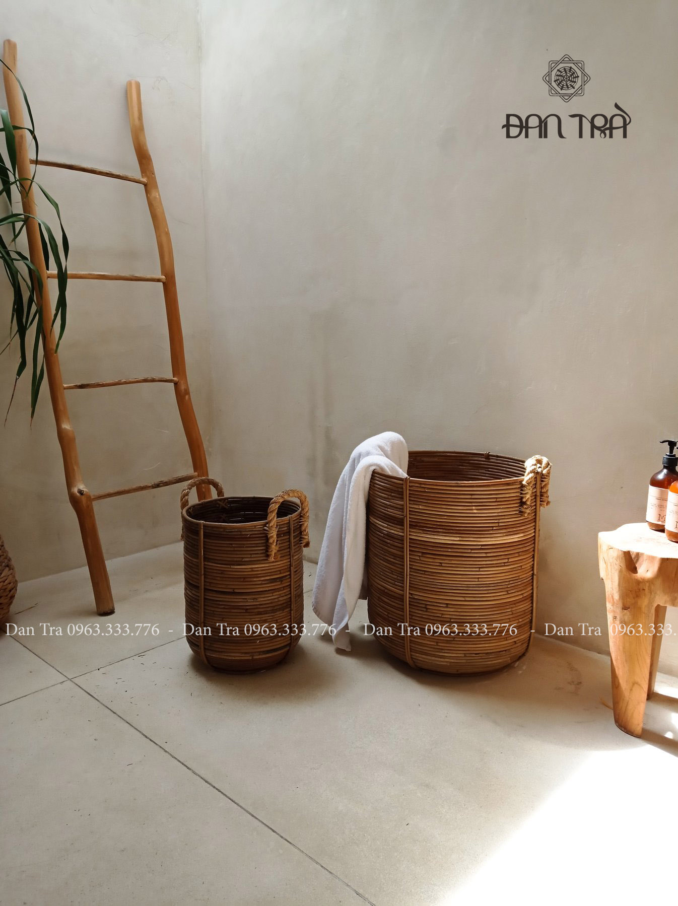 Sọt Mây Đựng Quần Áo Cao Cấp - Phụ Kiện Mây Tre Đan