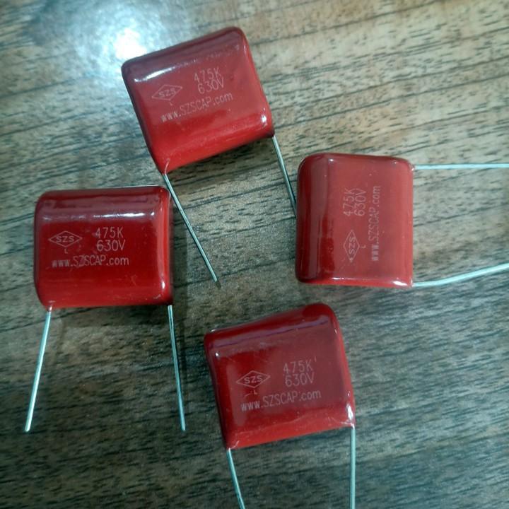 Combo 10 tụ đỏ 475k-630v linh kiện cho máy hàn