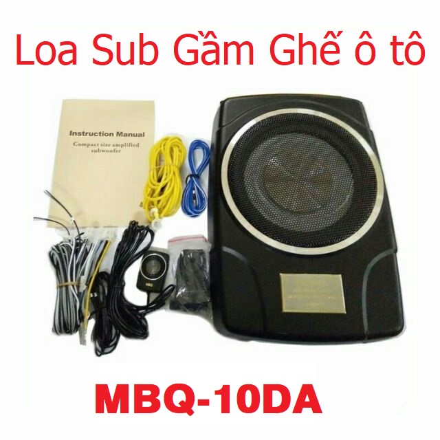 Loa Sub Gầm Ghế MBQ 10DA - Loa Siêu Trầm Công Suất 200W Giá Rẻ Cho Ô Tô Xe Hơi