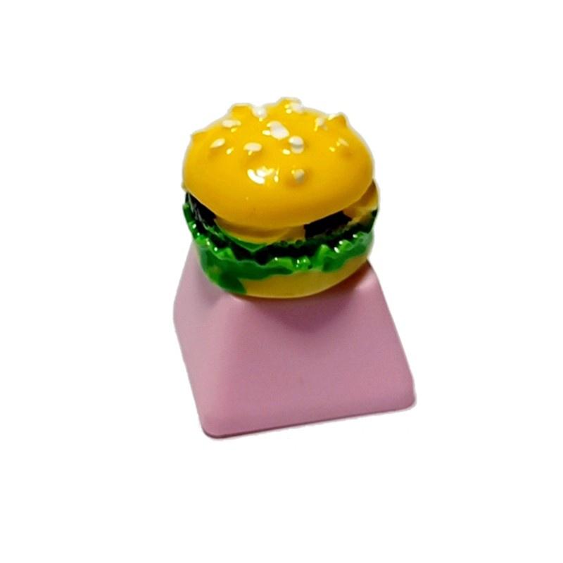 HSV Keycap Games Backlit Creative DIY Keycap Flower Hamburger Donuts for Mechanical Keyboards R4 Height Cherry Mx Axis