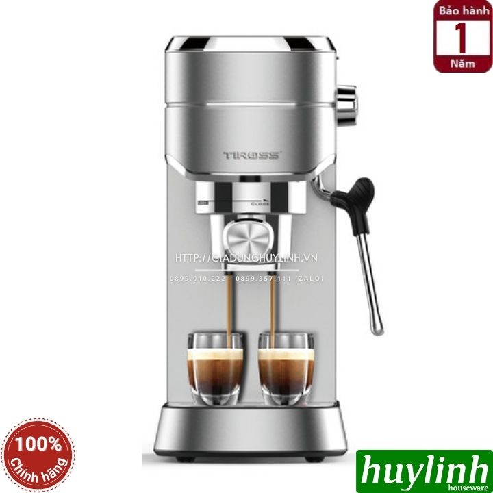 Máy Pha Cà Phê Gia Đình Espresso Tiross TS6212 - Hàng chính hãng