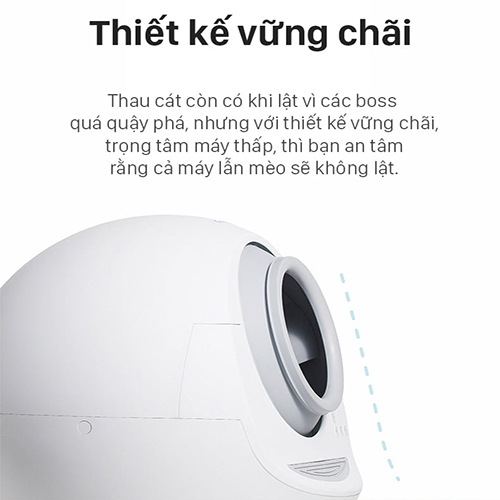 NHÀ VỆ SINH CHO MÈO MT211 THẾ HỆ MỚI TỰ DỌN PHÂN CẢM ỨNG AN TOÀN CHO MÈO KIỂU DÁNG HIỆN ĐẠI CHẤT LIỆU CAO CẤP DỄ DÀNG THÁO LẮP LAU CHÙI HỘC CHỨA LỚN 6L