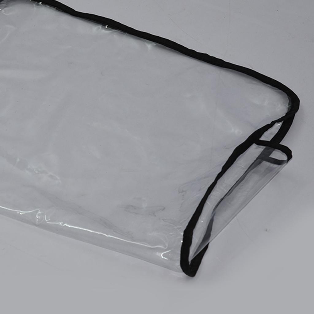 2pcs Chair Back Covers Hair Salon Spa PVC Vinyl Cover Protective Clear