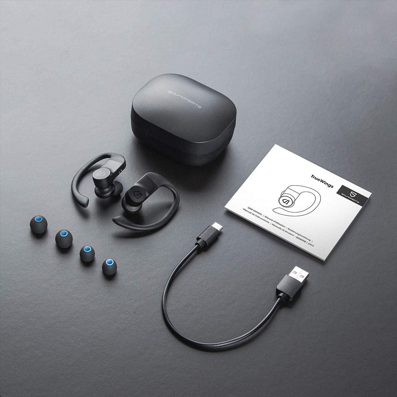 Tai Nghe True Wireless Earbuds SOUNDPEATS TRUEWINGS Bluetooth V5.0 - Hàng chính hãng