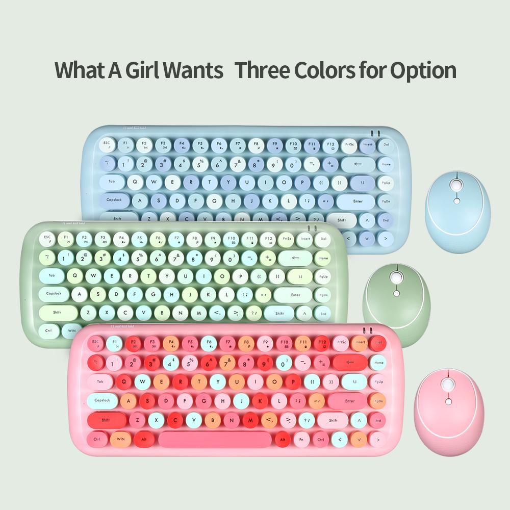 Bàn phím Chuột không dây 2.4G Màu hỗn hợp 84 Phím Mofii CANDY