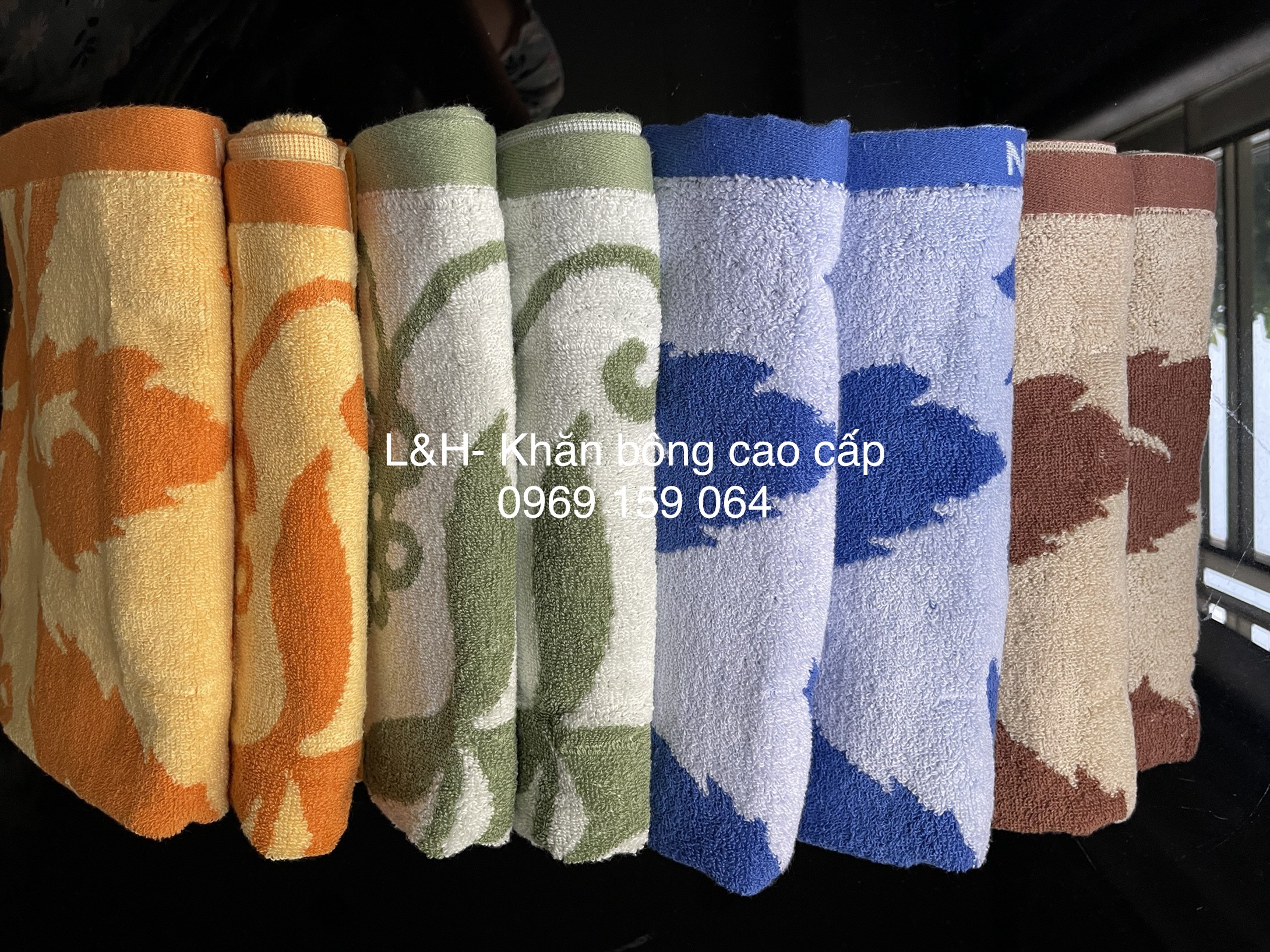 Khăn lau tóc hoa nở Tân Thịnh, kt 35 * 80 siêu thấm hút