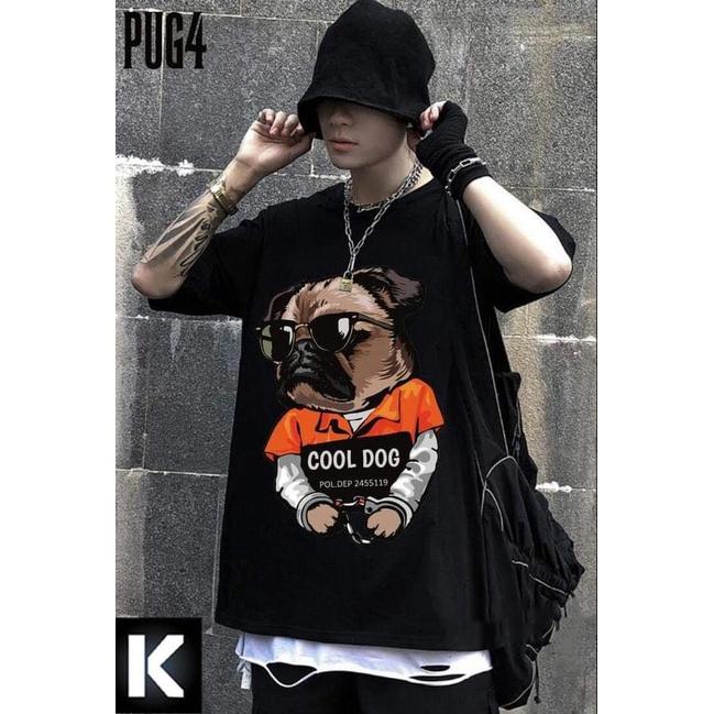 ÁO THUN NAM NỮ COTTON COOL DOG BỊ CÒNG