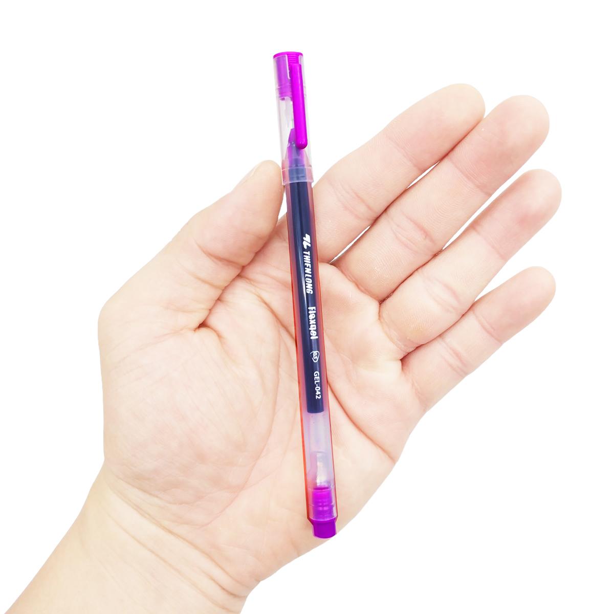 Bút Gel Flexgel 0.5 mm - Thiên Long GEL-042 - Mực Tím