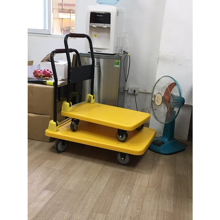 Xe đẩy hàng 4 bánh gấp gọn tải 150kg