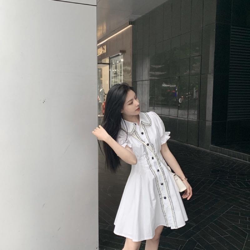 Naive dress - đầm trắng tay phồng cổ vuông