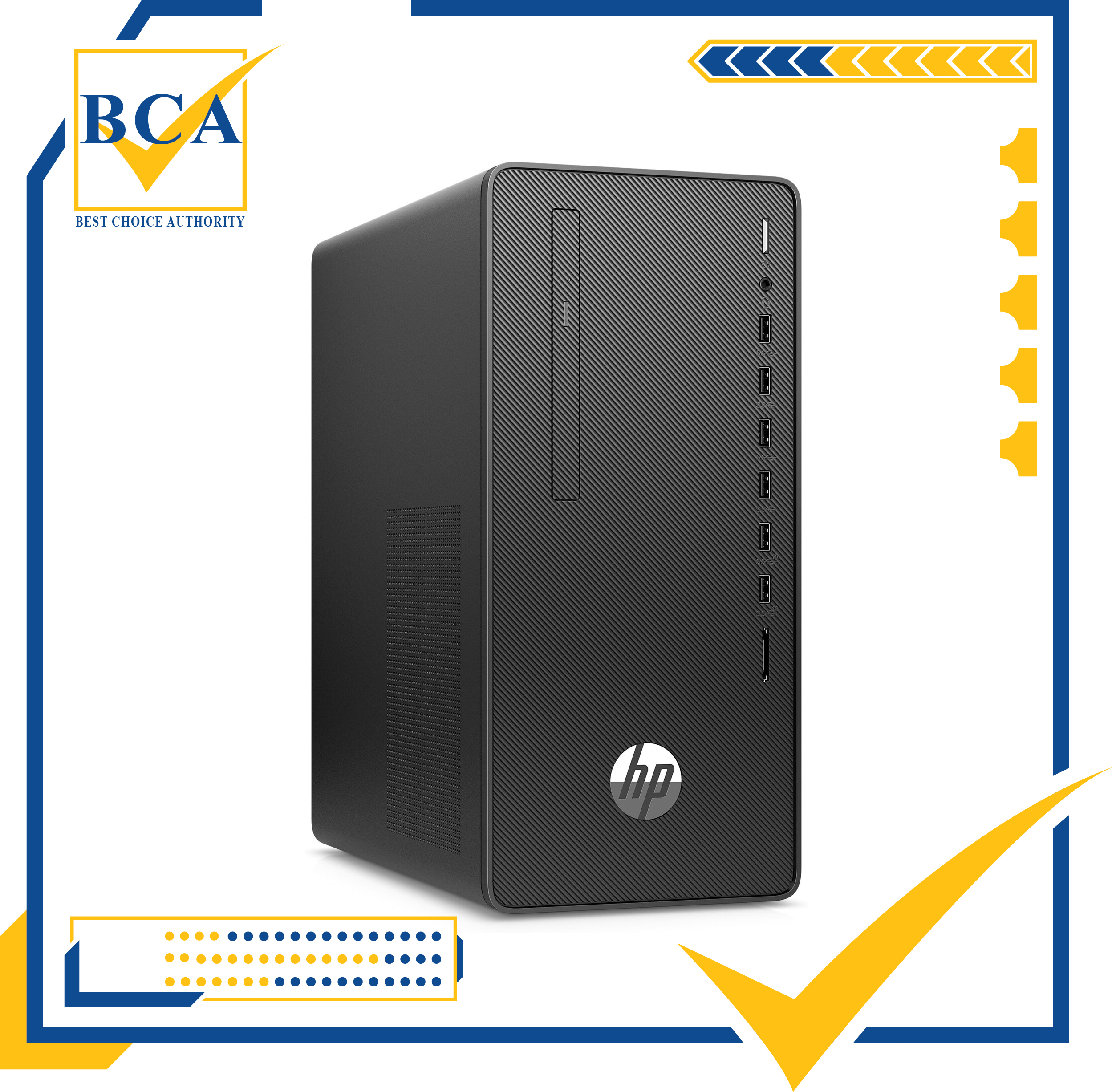 Máy tính để bàn HP 280 Pro G6 Microtower, Core i3-10100(3.60 GHz, 6MB)/4GB RAM/1TB HDD/Intel Graphics,/Win 10 Home 64 Bảo hành 1 năm (1C7Y3PA)- Hàng chính hãng