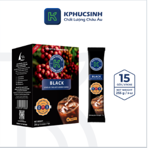 Cà phê hòa tan K Coffee 2 in 1 Delight cà phê đậm vị 17g