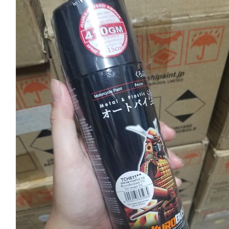 COMBO Sơn Samurai màu tím Dream UC+TCH611 gồm 4 chai đủ quy trình