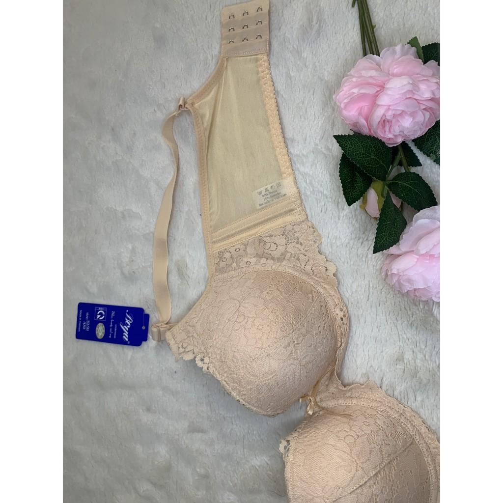 Áo Ngực Boya ren 3 móc Xuất Nhật mút kép mỏng có gọng