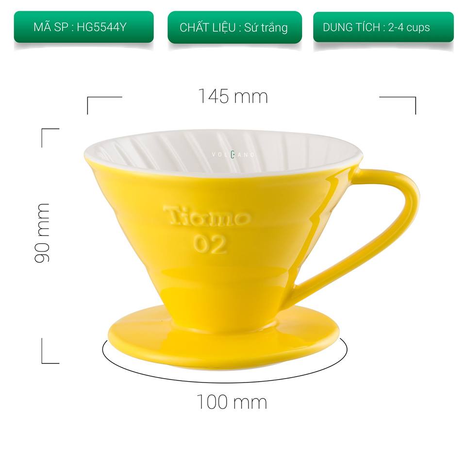 Phễu sứ V60 02 Tiamo