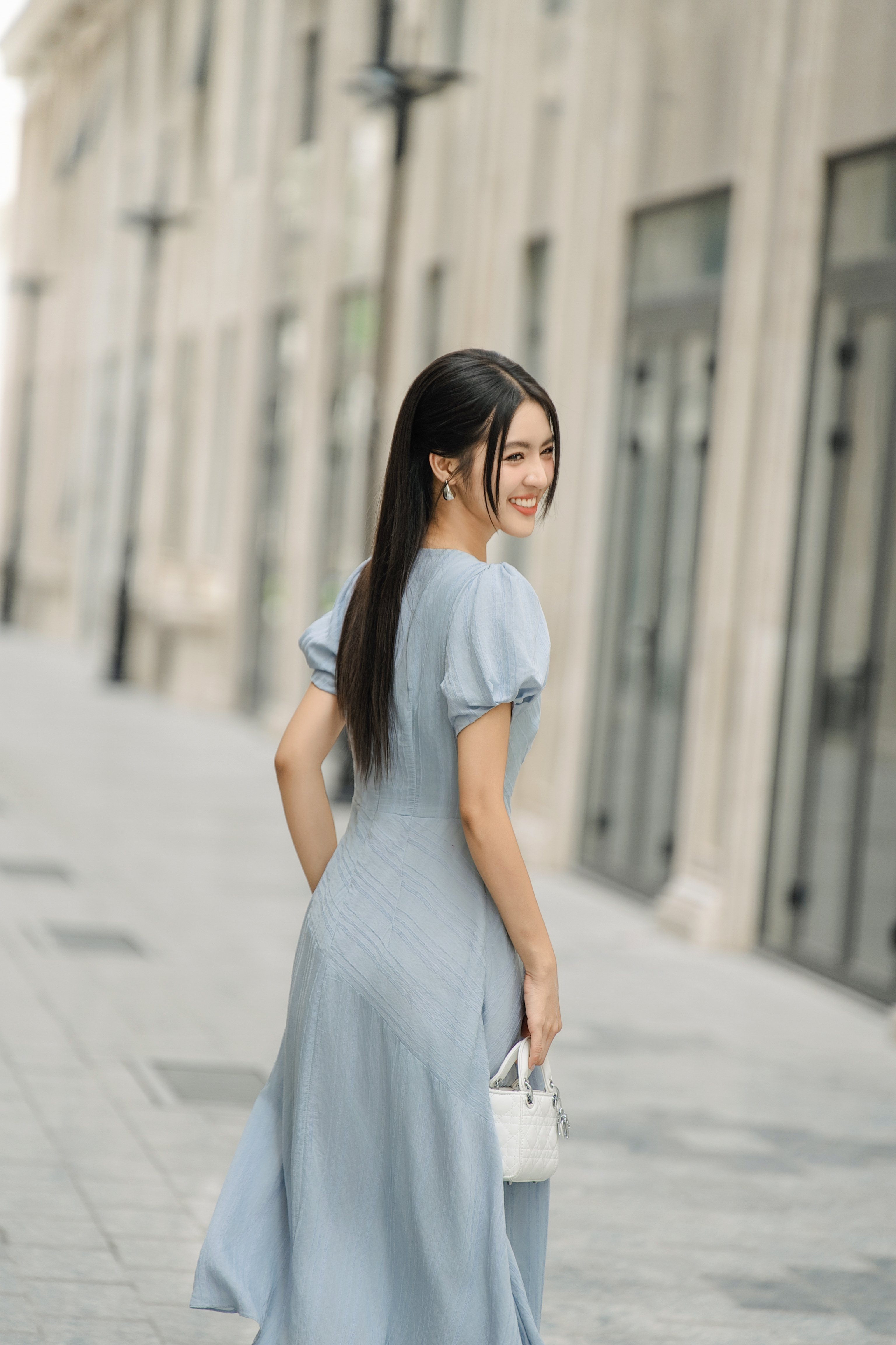 OLV - Đầm Stacie Puff Sleeve Dress