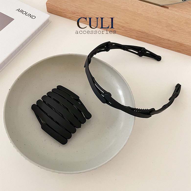 Cài tóc gấp gọn, băng đô cài tóc gấp gọn bỏ túi siêu tiện lợi, phong cách Hàn Quốc xinh xắn - Culi accessories
