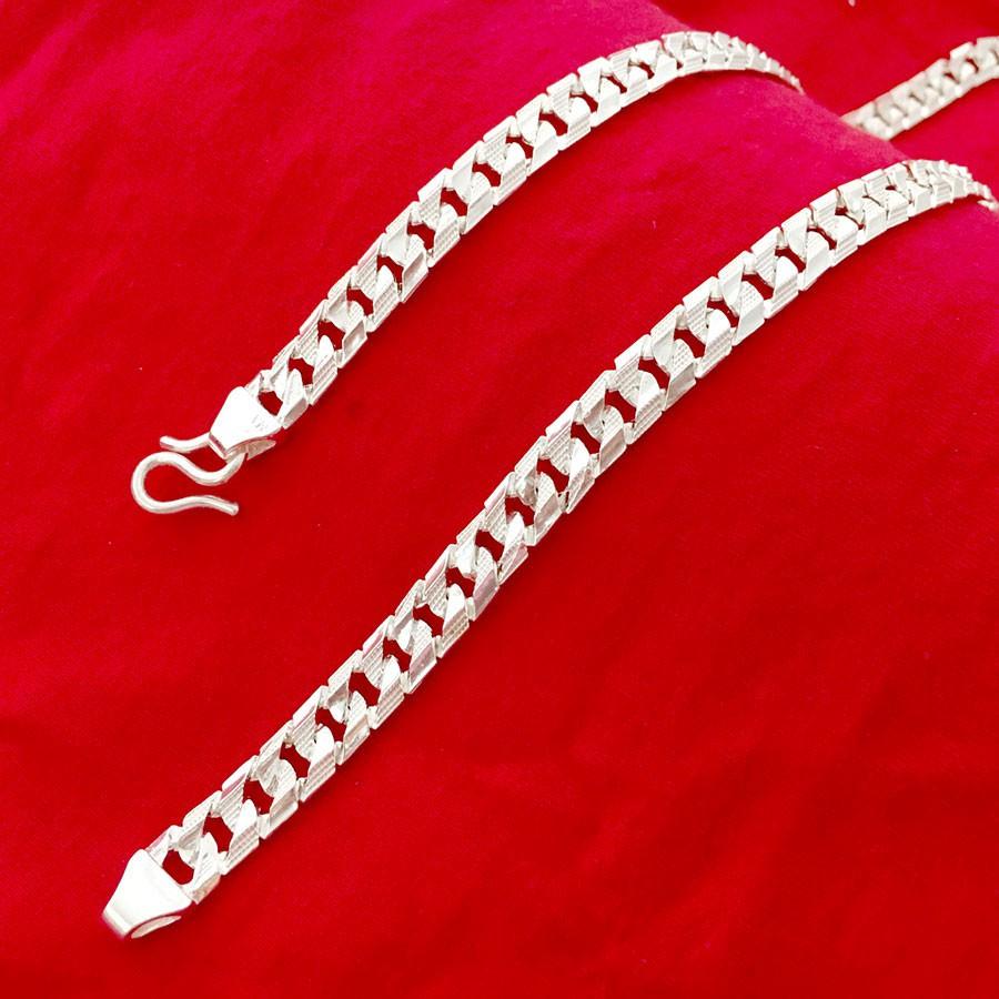 Dây chuyền nam bạc ta mắt đơn đúc độ dài 50cm phong cách nam tính đeo kị gió,tăng sức đề kháng trang sức Bạc Quang Thản.