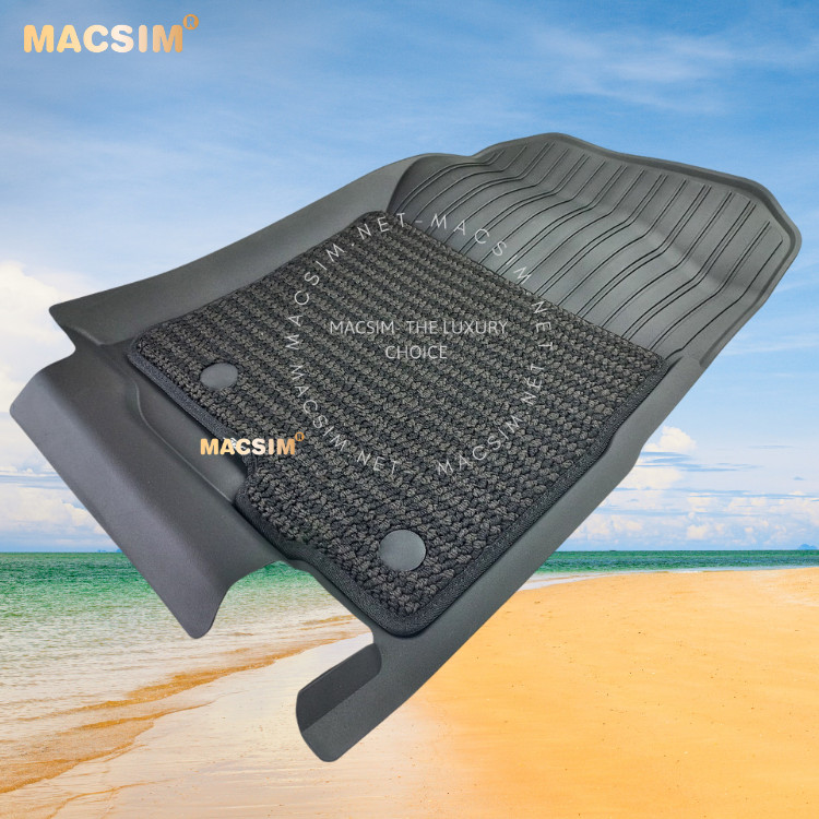Thảm lót sàn 2 lớp xe ô tô TOYOTA PRADO 2010+ Nhãn hiệu Macsim 3W