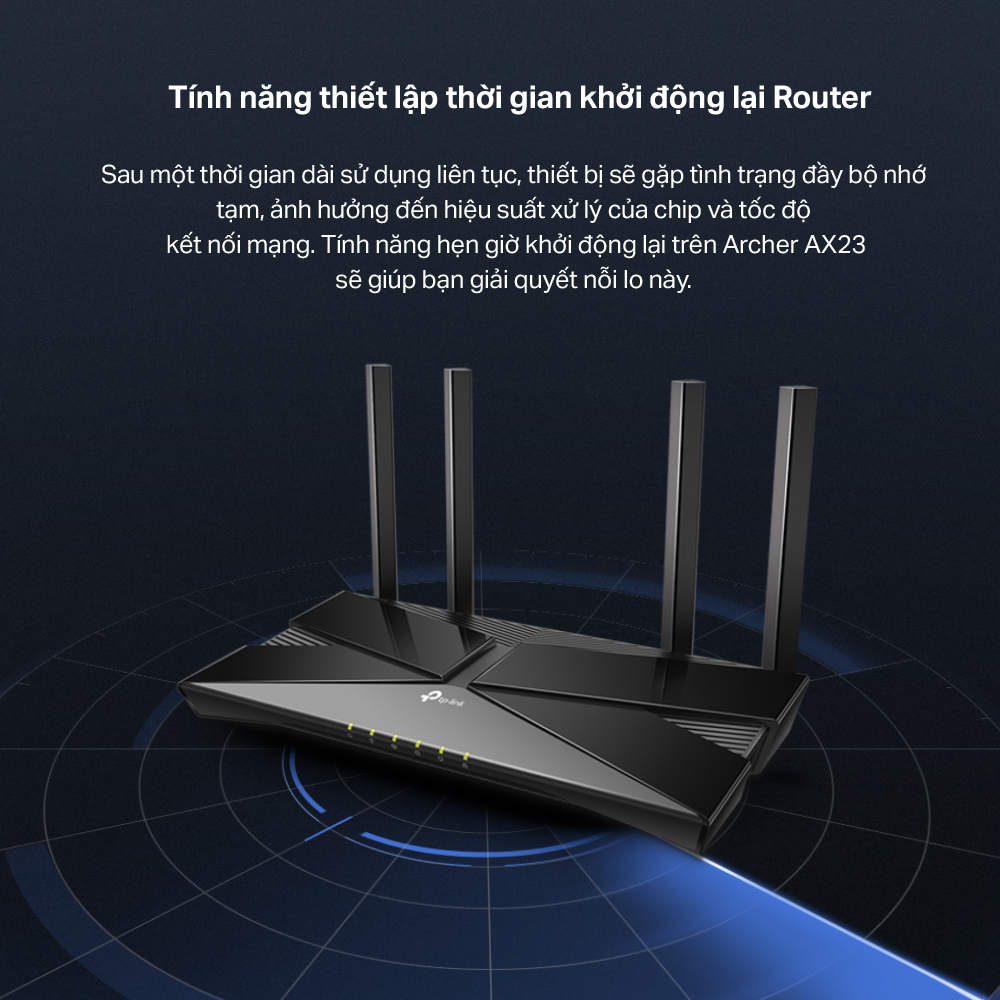 Bộ Phát Router Wifi TP-Link Archer AX23 Wifi 6 Chuẩn AX1800 - Hàng Chính Hãng