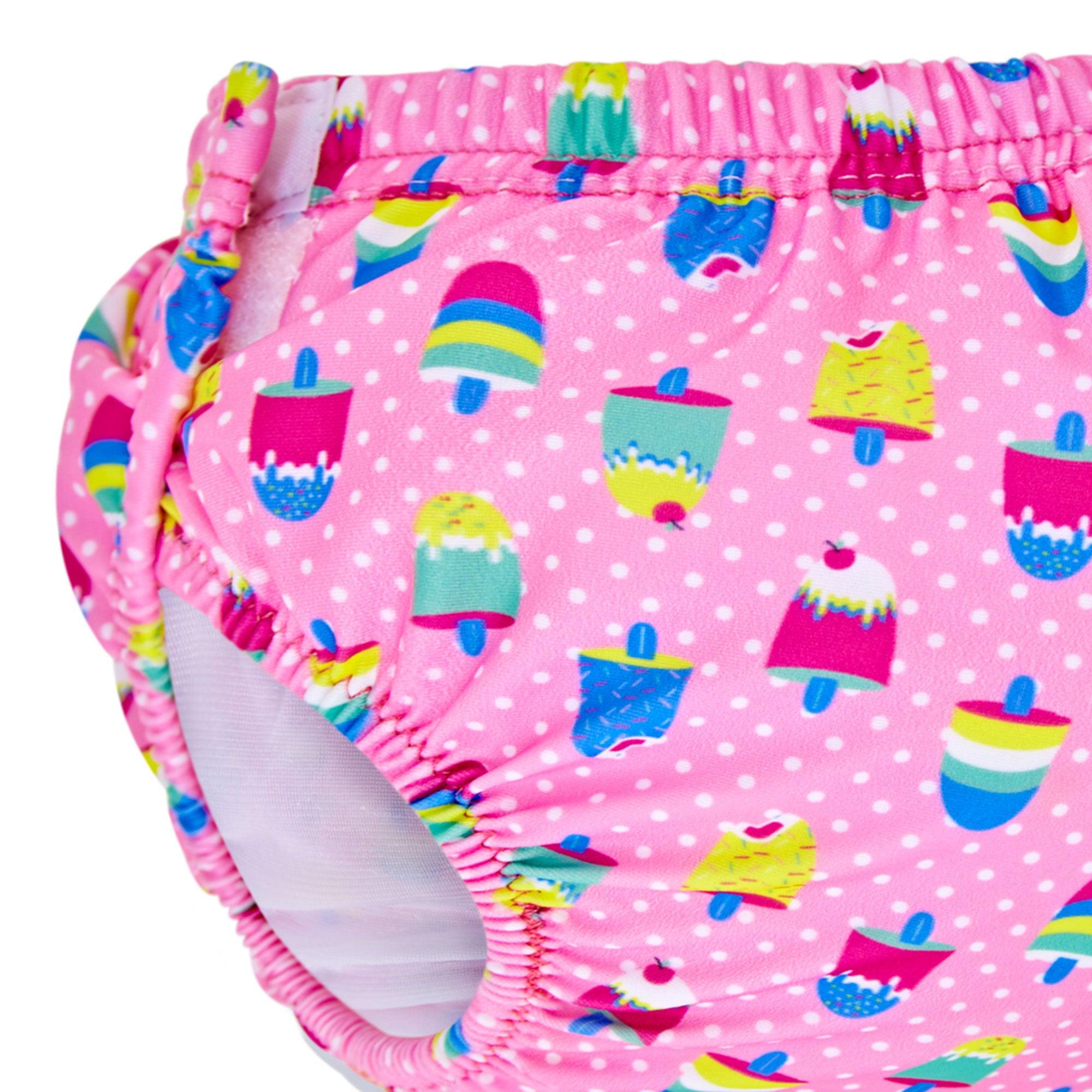 Quần bơi trẻ em Zoggs Ice Creams Adj Swim Nappy Pink Os - 465465