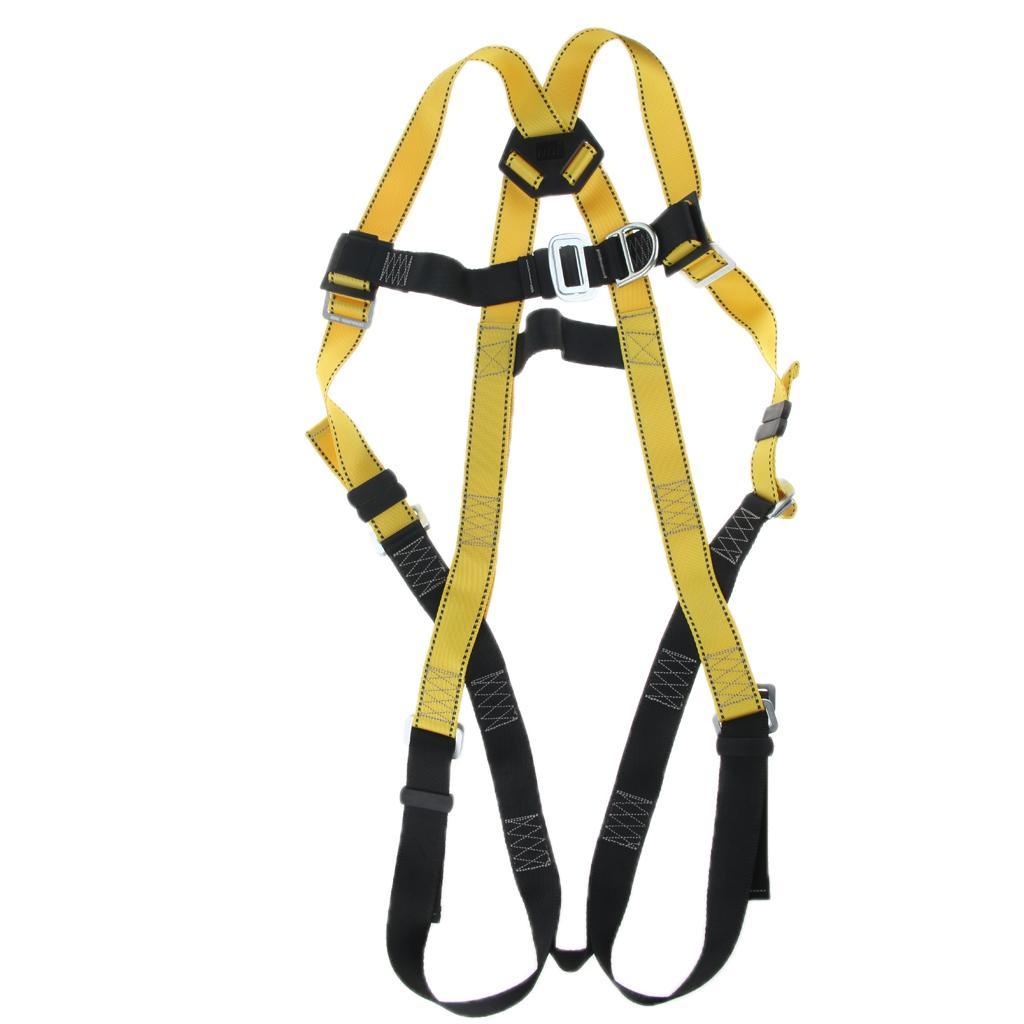 22KN Polyester Rock Climbing Mountaineering Full Body Safety Harness