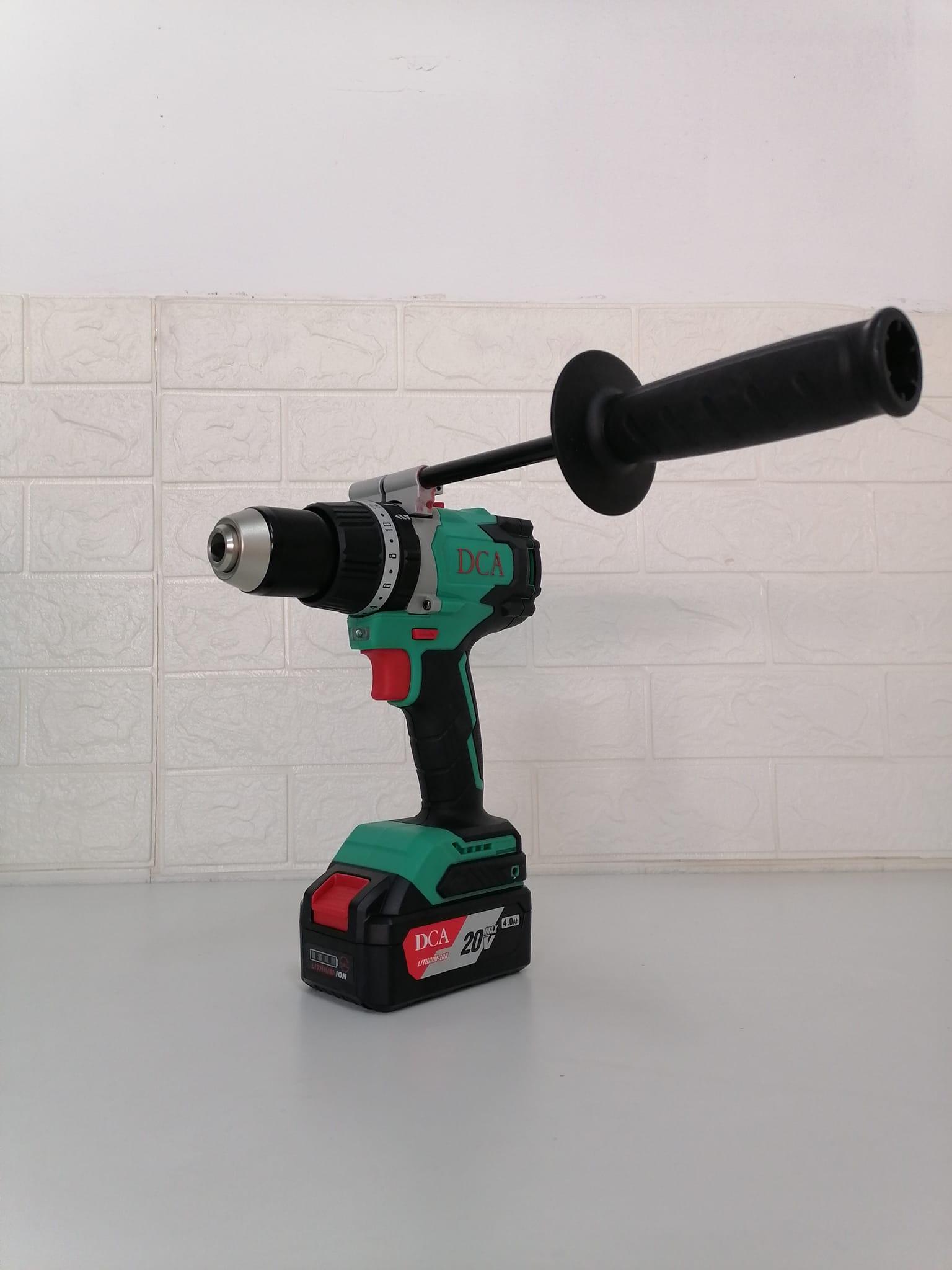 MÁY KHOAN BÚA KHÔNG CHỔI THAN DÙNG PIN 20V/4.0AHX1 DCA ADJZ03-13DM - HÀNG CHÍNH HÃNG