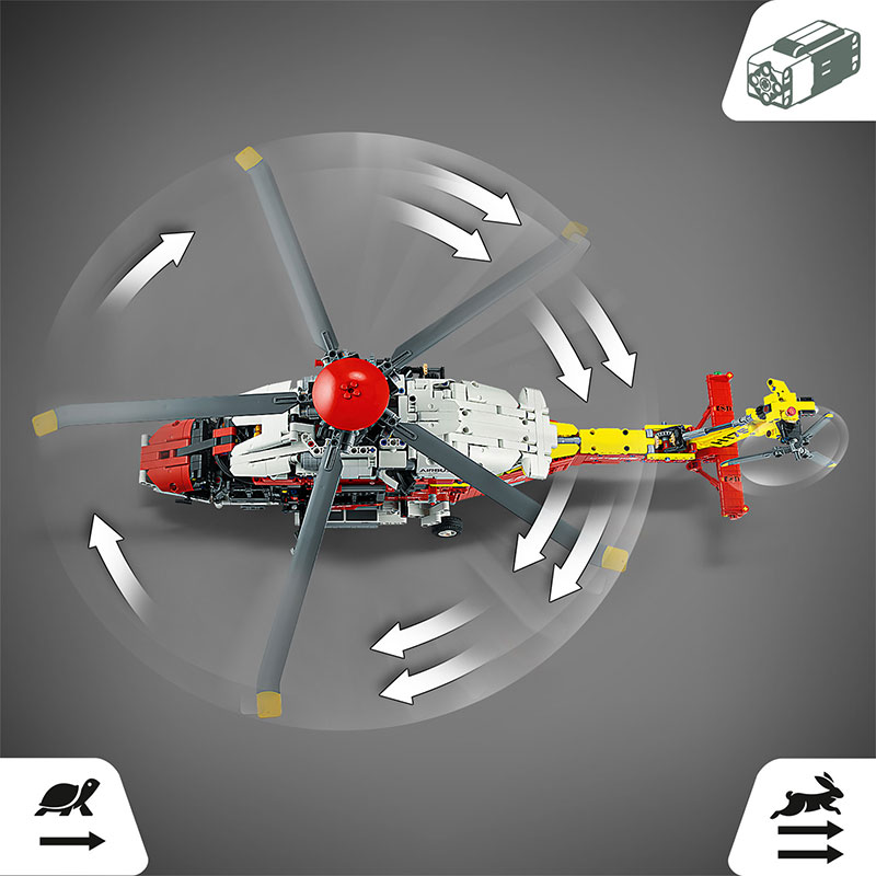 Đồ Chơi LEGO TECHNIC Trực Thăng Cứu Hộ Airbus H175 42145 (2001 chi tiết)