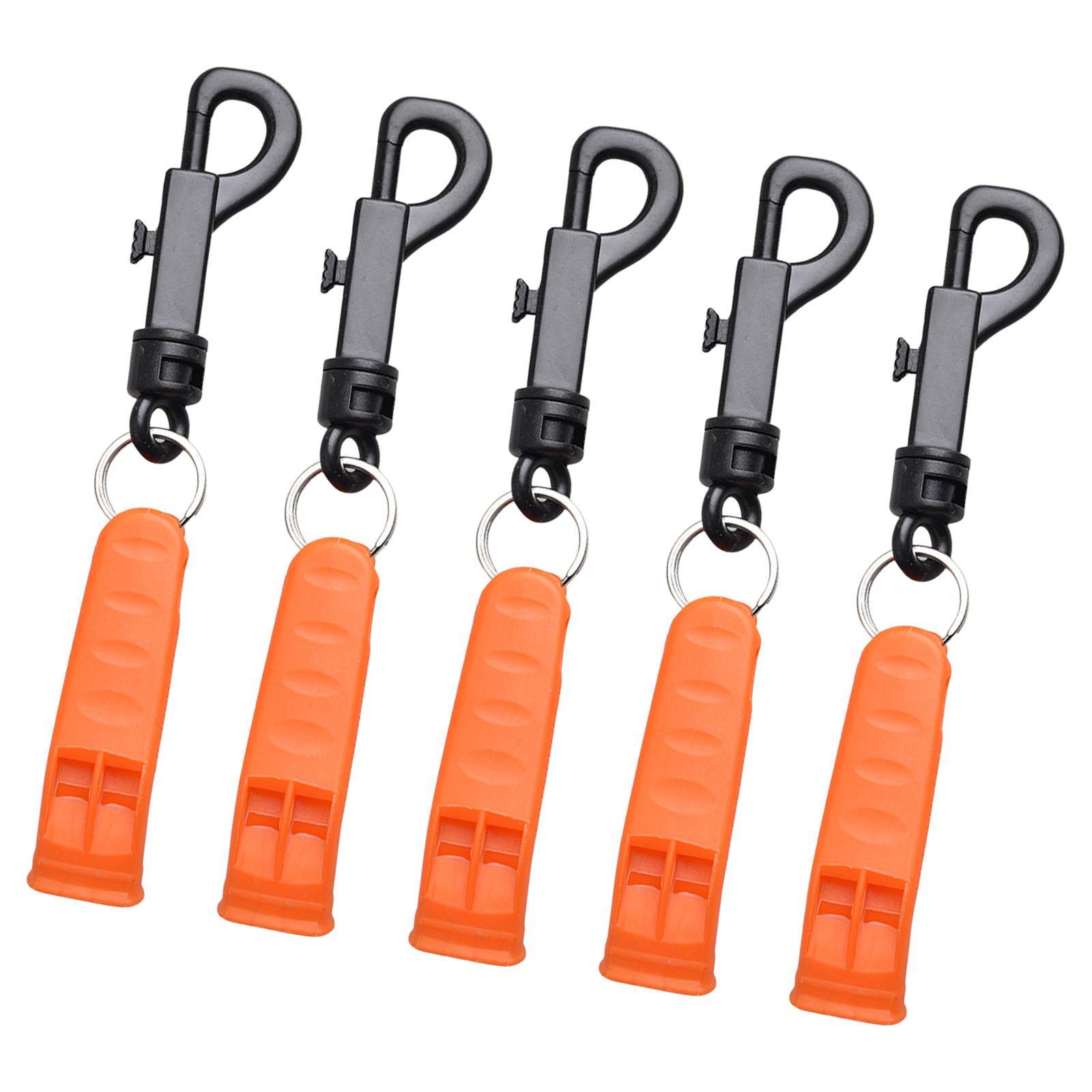 5Pcs Whistle Outdoor Safety Whistle Loud Sound for Kayak Lifeguard