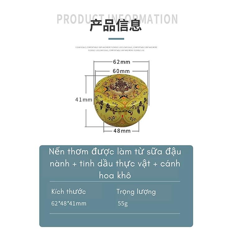 NẾN SÁP ĐỐT THƠM PHÒNG - Nến thơm phòng hoa khô thiên nhiên, nến sáp thơm thư giãn - HÀNG CAO CẤP