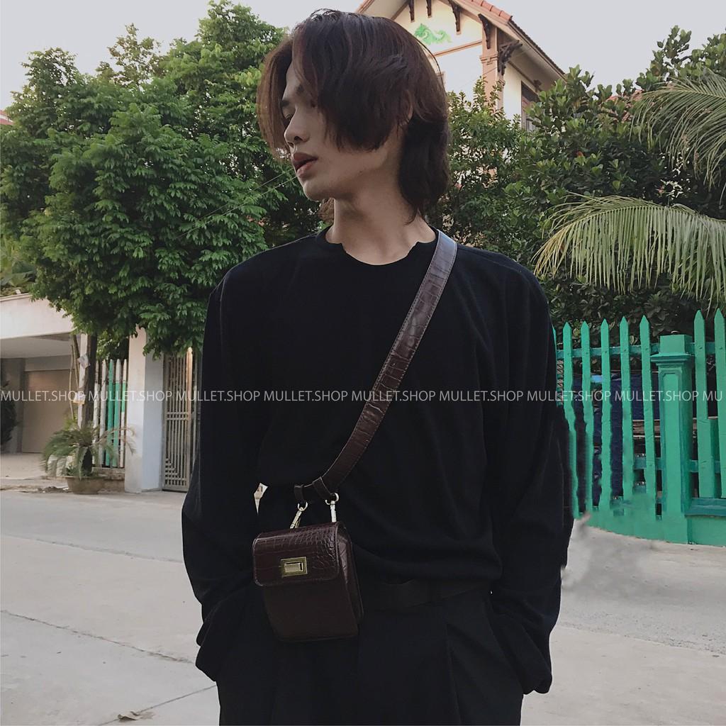 Áo Longtee dài tay len tăm xẻ tà Nam nữ thiết kế Bigsize90kg