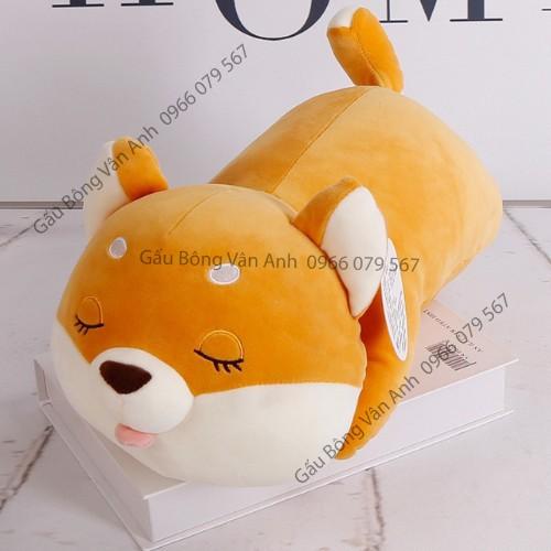 Gấu Bông Chó Shiba Vàng Mắt Híp ,Shiba Mắt Tròn Siêu Cute