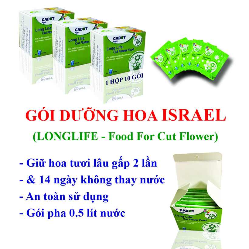 Dưỡng Hoa Lâu tàn nhập khẩu Israel (Combo 50 gói), Hiêu Longlife